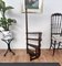 Mid-Century Italian Carved Walnut Wood Spiral 4-Step Library Ladder 3