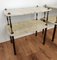 Italian Brass Marble Art Deco Nightstands, Set of 2 4