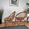 Italian Bent Bamboo French Riviera Lounge Chairs by Franco Albini, 1960s, Set of 2 8