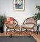 Italian Bent Bamboo French Riviera Lounge Chairs by Franco Albini, 1960s, Set of 2 2