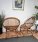 Italian Bent Bamboo French Riviera Lounge Chairs by Franco Albini, 1960s, Set of 2 7