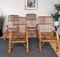 Italienische Sessel aus gebogenem Bambus & Rattan von Franco Albini, 1960er, 2er Set 8