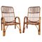 Italian Bent Bamboo Rattan French Lounge Chairs by Franco Albini, 1960s, Set of 2, Image 1