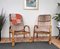 Italian Bent Bamboo Rattan French Lounge Chairs by Franco Albini, 1960s, Set of 2 2