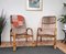 Italian Bent Bamboo Rattan French Lounge Chairs by Franco Albini, 1960s, Set of 2, Image 2