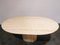 Vintage Oval Travertine Dining Table, 1970s 2