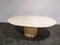 Vintage Oval Travertine Dining Table, 1970s 5