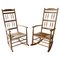 Mid-Century English Wood Rocking Chairs, Set of 2 1