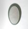 Miroir Ovale Mid-Century avec Cadre en Miroir Fumé Vert, Italie 2