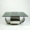 Square Glass and Steel Coffee Table by Francois Monnet, France, 1970s 2