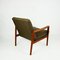 Scandinavian Khaki Green Teak Lounge Chair 6