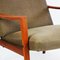 Scandinavian Khaki Green Teak Lounge Chair 3