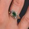 19th Century Style Emerald, Diamond and 18 Karat Yellow Gold Ring 7