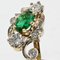 19th Century Style Emerald, Diamond and 18 Karat Yellow Gold Ring 4