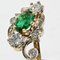 19th Century Style Emerald, Diamond and 18 Karat Yellow Gold Ring, Image 4