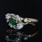 19th Century Style Emerald, Diamond and 18 Karat Yellow Gold Ring 9