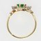 19th Century Style Emerald, Diamond and 18 Karat Yellow Gold Ring 12