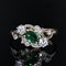 19th Century Style Emerald, Diamond and 18 Karat Yellow Gold Ring 8