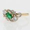 19th Century Style Emerald, Diamond and 18 Karat Yellow Gold Ring 3