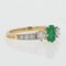 0.60 Carat Emerald, Diamonds and 18 Karat Yellow Gold Engagement Ring 8