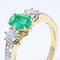 0.60 Carat Emerald, Diamonds and 18 Karat Yellow Gold Engagement Ring 7
