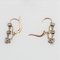 French 19th Century Diamond and 18 Karat Rose Gold Dangle Earrings, Set of 2 8