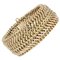 14 Karat Gelbgold Panzerarmband, 1950er 1