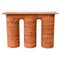 Red Travertine Console, Italy 1