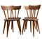 Scandinavian Swedish Fur Pine Chairs by Göran Malmvall, Set of 4 1