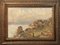 Pintura antigua, óleo sobre lienzo, L. Gignous, vista desde la costa alta, Imagen 1
