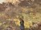Dipinto antico, olio su tela, L. Gignous, vista dalla costa alta, Immagine 4