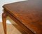 Queen Anne Burr Walnut Coffee Table with Carved Legs, 1930s 6