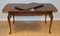 Queen Anne Burr Walnut Coffee Table with Carved Legs, 1930s 4