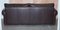 Garrick 3-Seater Brown Leather Sofa from Duresta 10