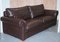 Garrick 3-Seater Brown Leather Sofa from Duresta 4
