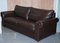 Garrick 3-Seater Brown Leather Sofa from Duresta 2