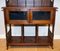 Victorian Hallway Whatnot or Sideboard with Glazed Doors & Porcelain Castors 6