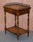 Vintage Walnut Whatnot Side Table with Leather Inlay from Theodore Alexander 5