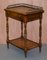 Vintage Walnut Whatnot Side Table with Leather Inlay from Theodore Alexander, Image 5