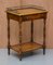 Vintage Walnut Whatnot Side Table with Leather Inlay from Theodore Alexander 2