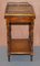 Vintage Walnut Whatnot Side Table with Leather Inlay from Theodore Alexander 6