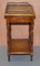 Vintage Walnut Whatnot Side Table with Leather Inlay from Theodore Alexander, Image 6