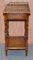 Vintage Walnut Whatnot Side Table with Leather Inlay from Theodore Alexander 8