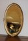 Vintage Oval Gold Wall Mirror, Image 1