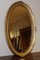 Vintage Oval Gold Wall Mirror, Image 3
