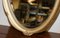 Vintage Oval Gold Wall Mirror, Image 5