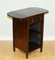 Vintage Hardwood Side Table with Drawer and Shelves 2