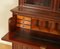 Hardwood Secretaire Bookcase with Dark Blue Leather Writing Surface, 1880s 9