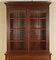 Hardwood Secretaire Bookcase with Dark Blue Leather Writing Surface, 1880s 4