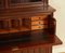 Hardwood Secretaire Bookcase with Dark Blue Leather Writing Surface, 1880s 8